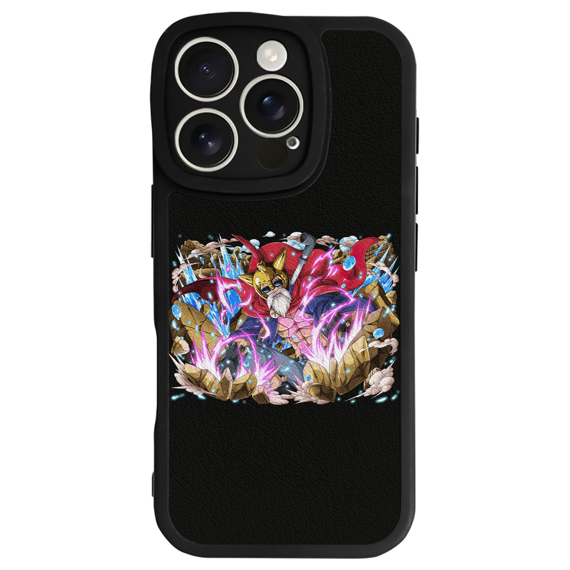 （画像用） ワンピース モンキー・D・ルフィ ONE PIECE Monkey D. Luffy 【iPhone 16シリーズ対応】シリコンスマホケース（レザー調） 材質：シリコン